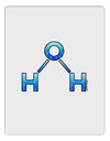 Water Molecule Aluminum Dry Erase Board by TooLoud-Dry Erase Board-TooLoud-White-Davson Sales