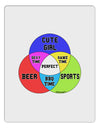 Beer Girl and Sports Diagram Aluminum Dry Erase Board-Dry Erase Board-TooLoud-White-Davson Sales