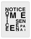 Notice Me Senpai Artistic Text Aluminum Dry Erase Board-Dry Erase Board-TooLoud-White-Davson Sales