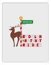 Rudolf Ratchet Reindeer Color Text Aluminum Dry Erase Board-Dry Erase Board-TooLoud-White-Davson Sales