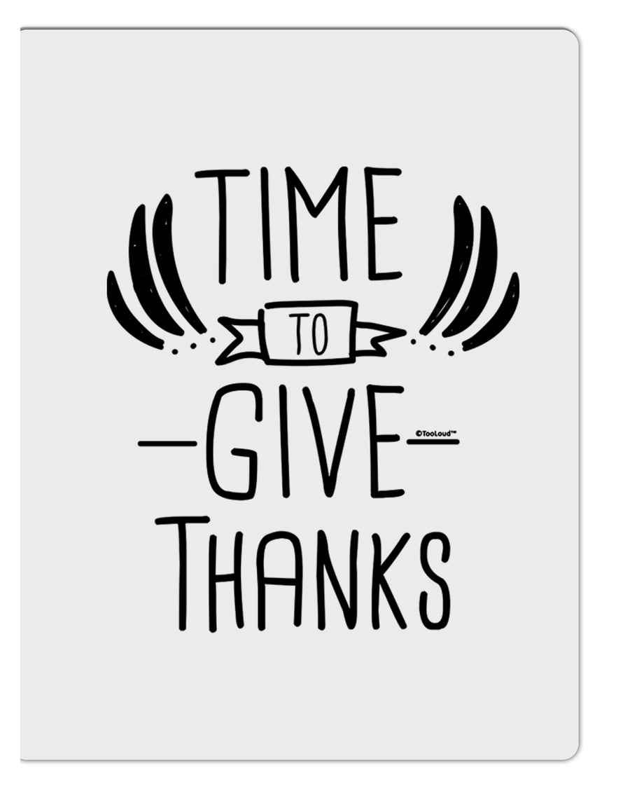 TooLoud Time to Give Thanks Aluminum Dry Erase Board-Dry Erase Board-TooLoud-Davson Sales