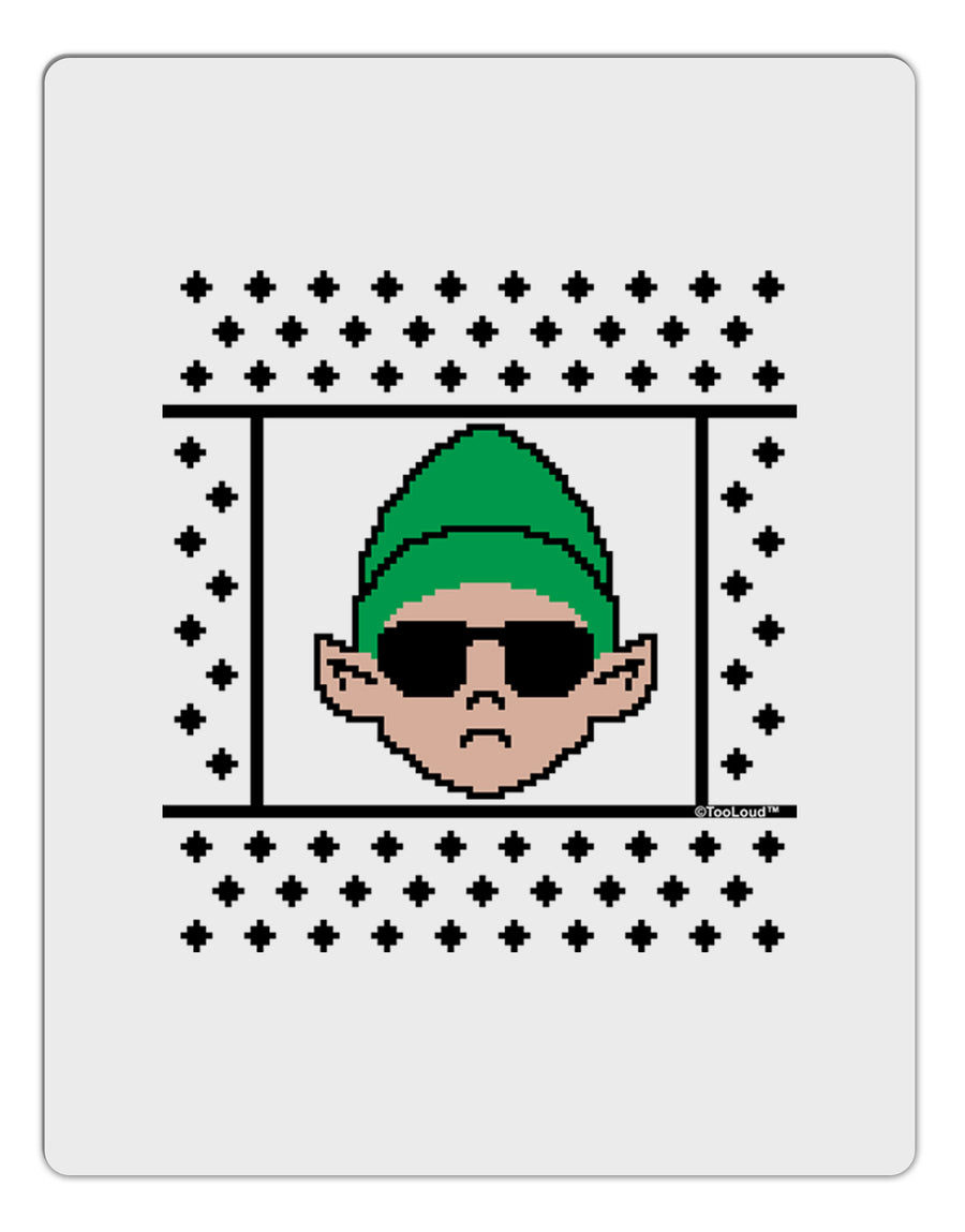 Cool Elf Christmas Sweater Aluminum Dry Erase Board-Dry Erase Board-TooLoud-White-Davson Sales