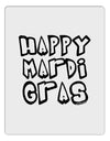 Happy Mardi Gras Text 2 BnW Aluminum Dry Erase Board-Dry Erase Board-TooLoud-White-Davson Sales