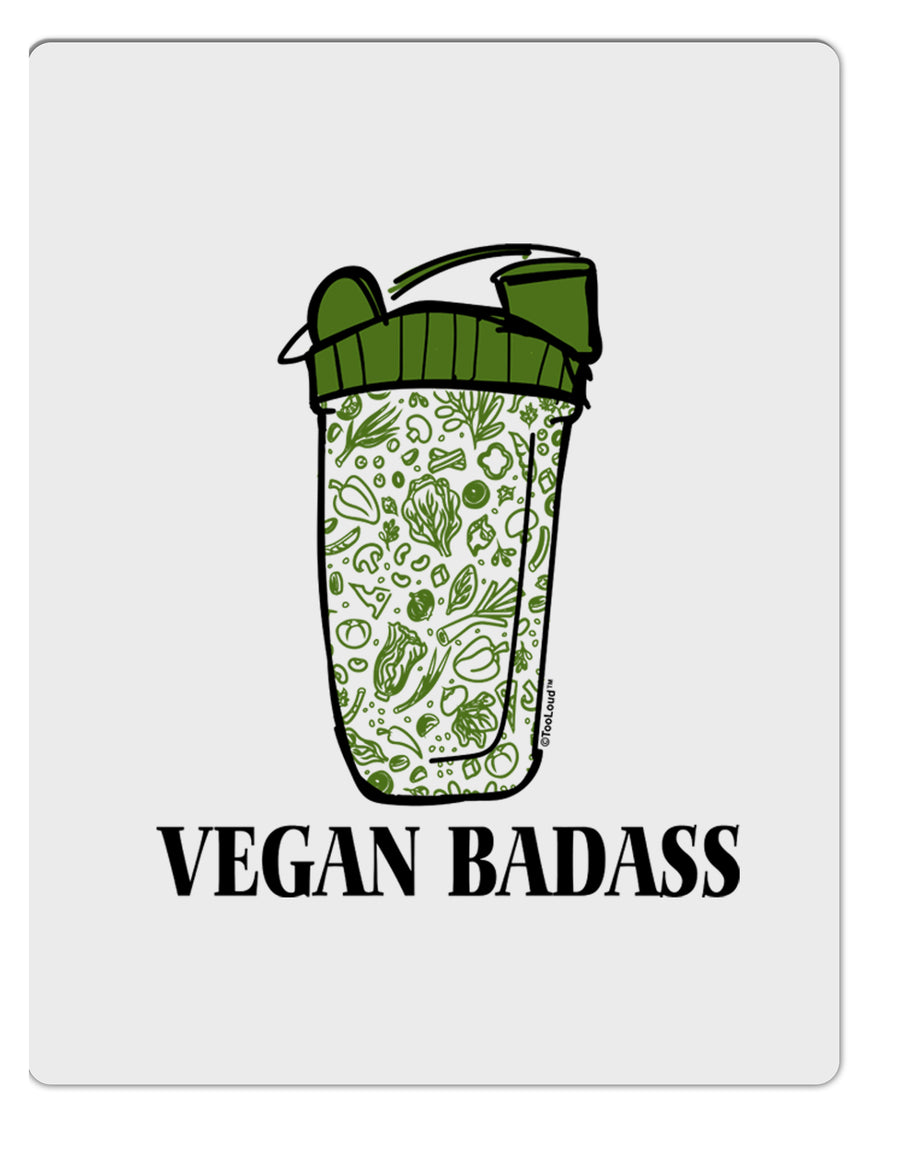 TooLoud Vegan Badass Bottle Print Aluminum Dry Erase Board