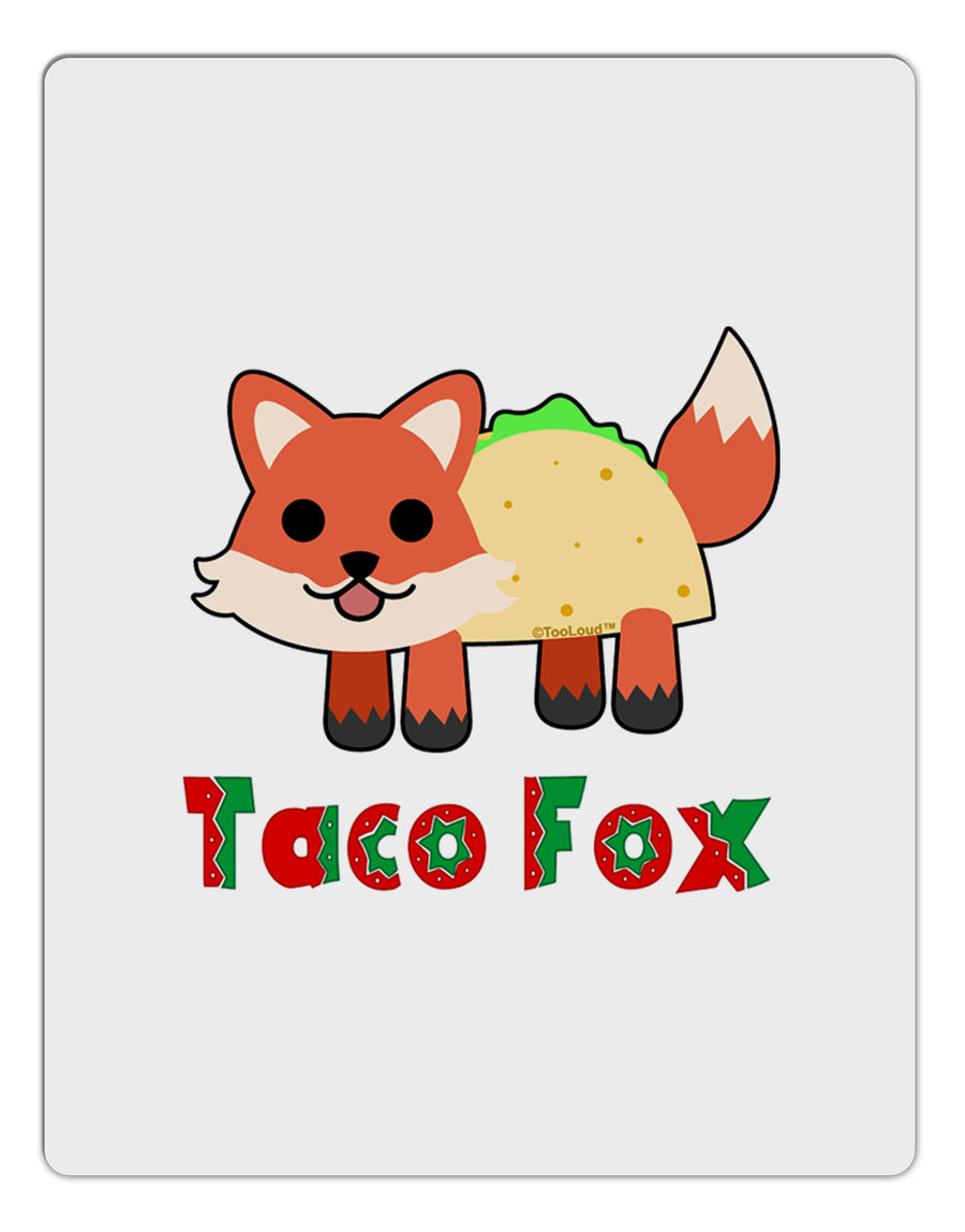 Cute Taco Fox Text Aluminum Dry Erase Board-Dry Erase Board-TooLoud-White-Davson Sales