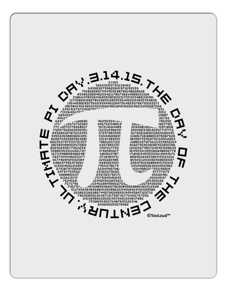 Ultimate Pi Day - Retro Computer Style Pi Circle Aluminum Dry Erase Board by TooLoud-Dry Erase Board-TooLoud-White-Davson Sales
