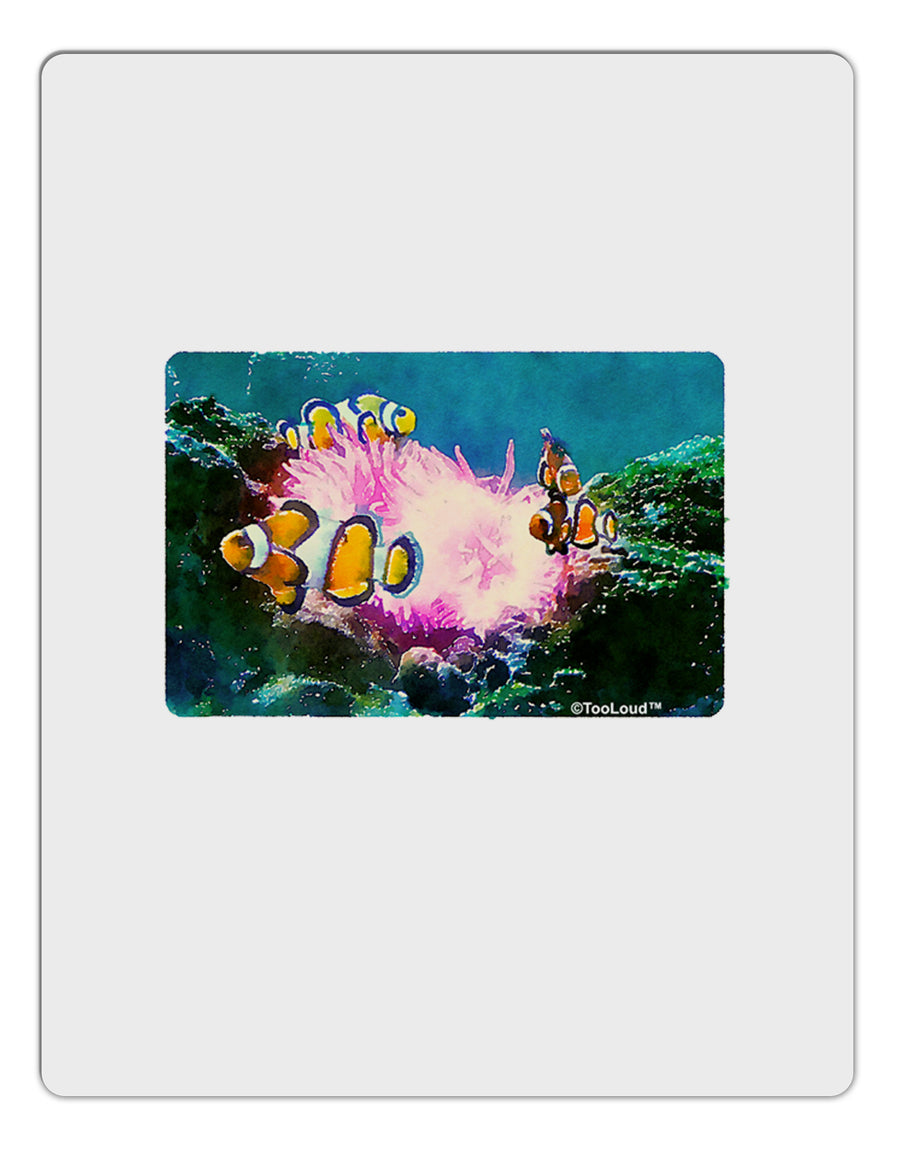 Clownfish Watercolor Aluminum Dry Erase Board-Dry Erase Board-TooLoud-White-Davson Sales