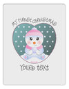 Personalized My First Christmas Snowbaby Girl Aluminum Dry Erase Board-Dry Erase Board-TooLoud-White-Davson Sales