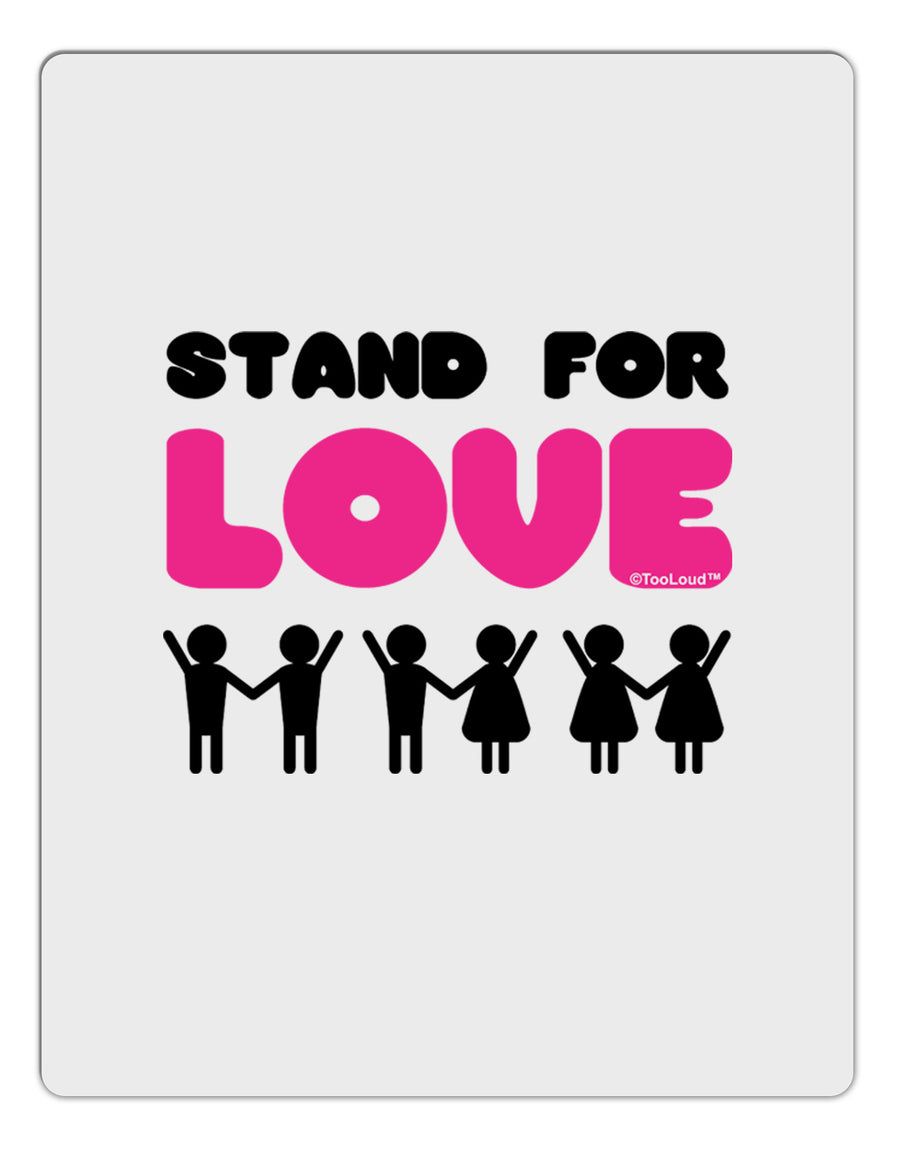 Stand For Love Pink Aluminum Dry Erase Board-Dry Erase Board-TooLoud-White-Davson Sales