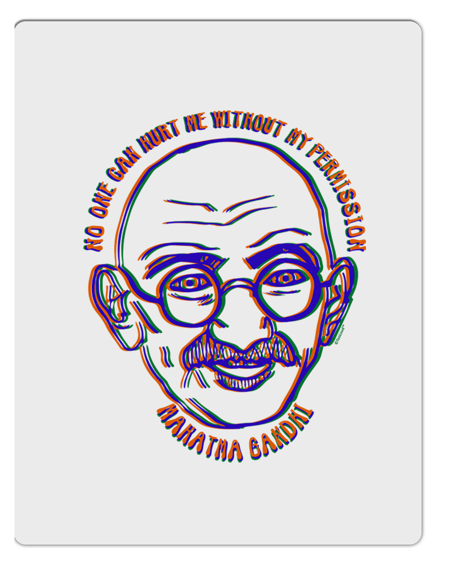 TooLoud No one can hurt me without my permission Ghandi Aluminum Dry Erase Board-Dry Erase Board-TooLoud-Davson Sales