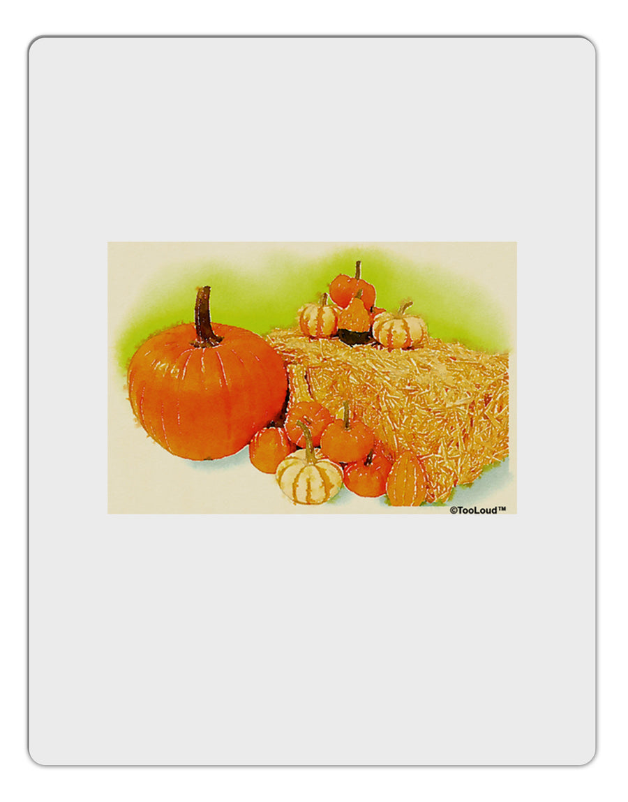 Fall Pumpkin Scene Aluminum Dry Erase Board-Dry Erase Board-TooLoud-White-Davson Sales