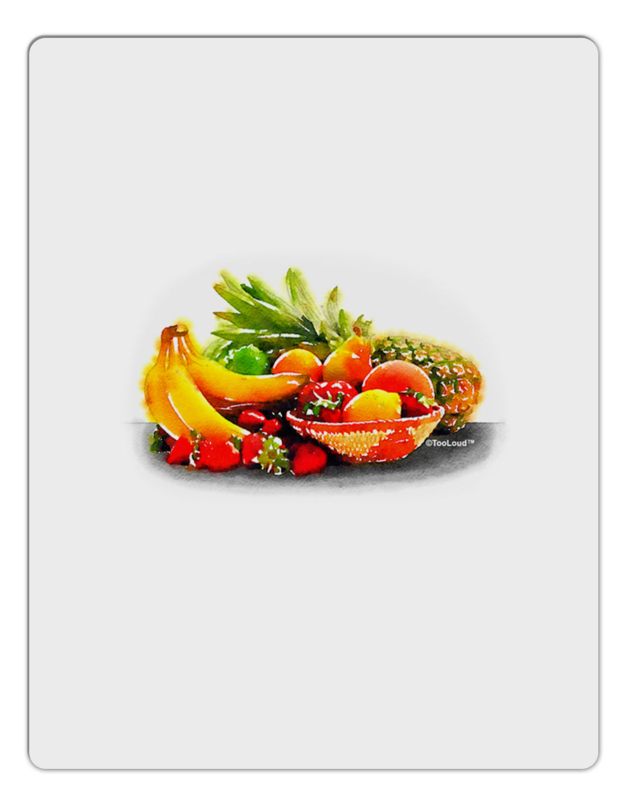 Watercolor Fruit Bowl 1 Aluminum Dry Erase Board-Dry Erase Board-TooLoud-White-Davson Sales