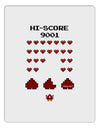 Pixel Heart Invaders Design Aluminum Dry Erase Board-Dry Erase Board-TooLoud-White-Davson Sales