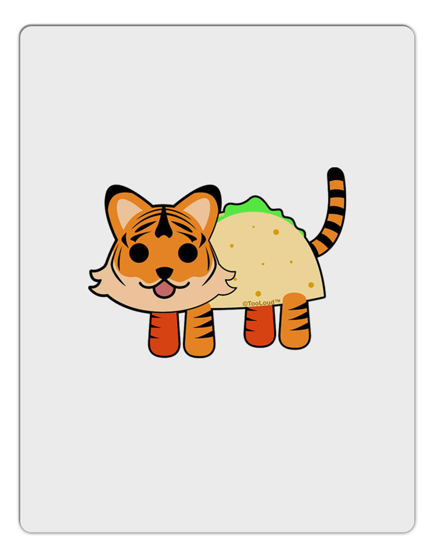 Cute Taco Tiger Aluminum Dry Erase Board-Dry Erase Board-TooLoud-White-Davson Sales