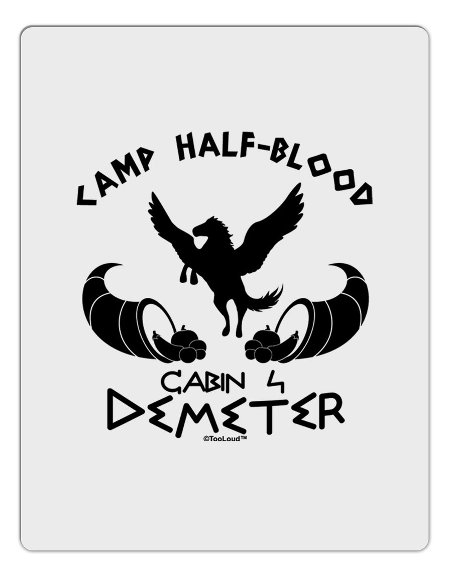 Cabin 4 Demeter Camp Half Blood Aluminum Dry Erase Board-Dry Erase Board-TooLoud-White-Davson Sales