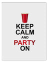 Keep Calm - Party Beer Aluminum Dry Erase Board-Dry Erase Board-TooLoud-White-Davson Sales