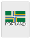 Portland Oregon Flag Text Aluminum Dry Erase Board-Dry Erase Board-TooLoud-White-Davson Sales