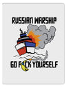 TooLoud Russian Warship go F Yourself Aluminum Dry Erase Board