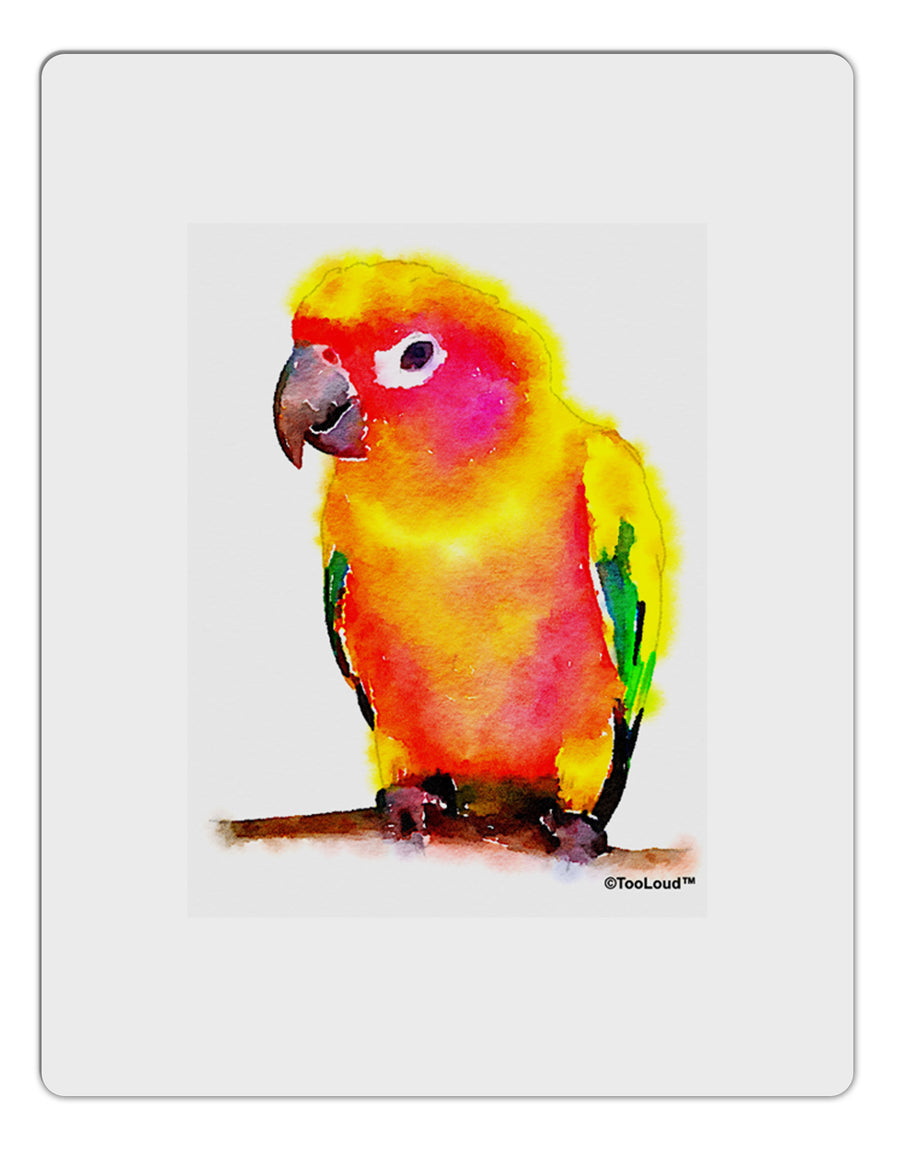 Sun Conure Parrot Watercolor Aluminum Dry Erase Board-Dry Erase Board-TooLoud-White-Davson Sales