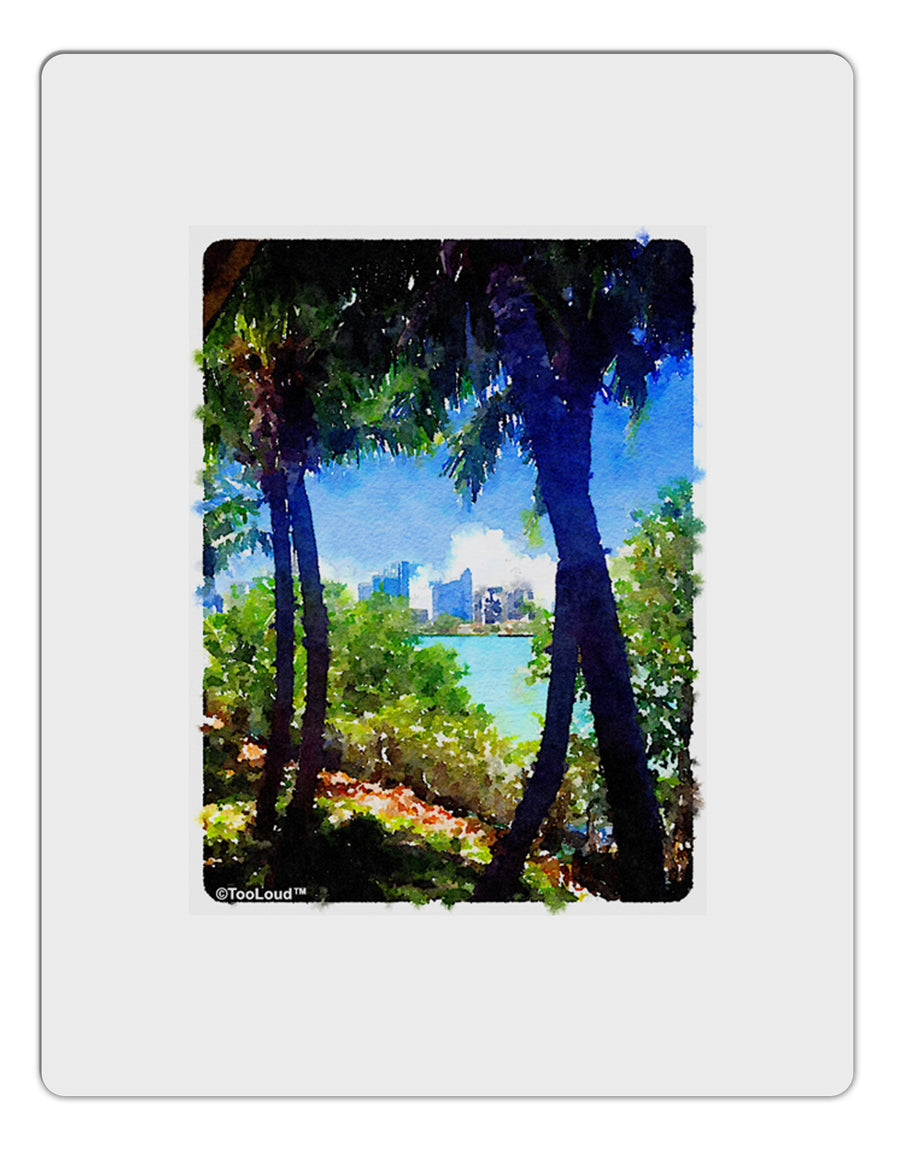 Tropical Skyline Aluminum Dry Erase Board-Dry Erase Board-TooLoud-White-Davson Sales