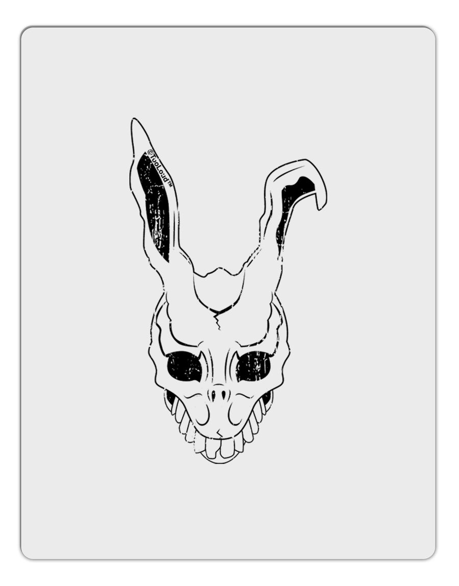Scary Bunny Face White Distressed Aluminum Dry Erase Board-Dry Erase Board-TooLoud-White-Davson Sales