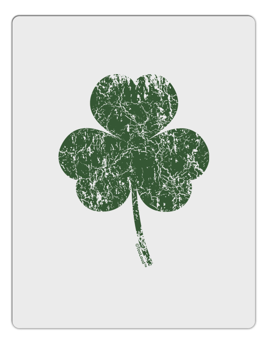 Distressed Traditional Irish Shamrock Aluminum Dry Erase Board-Dry Erase Board-TooLoud-White-Davson Sales