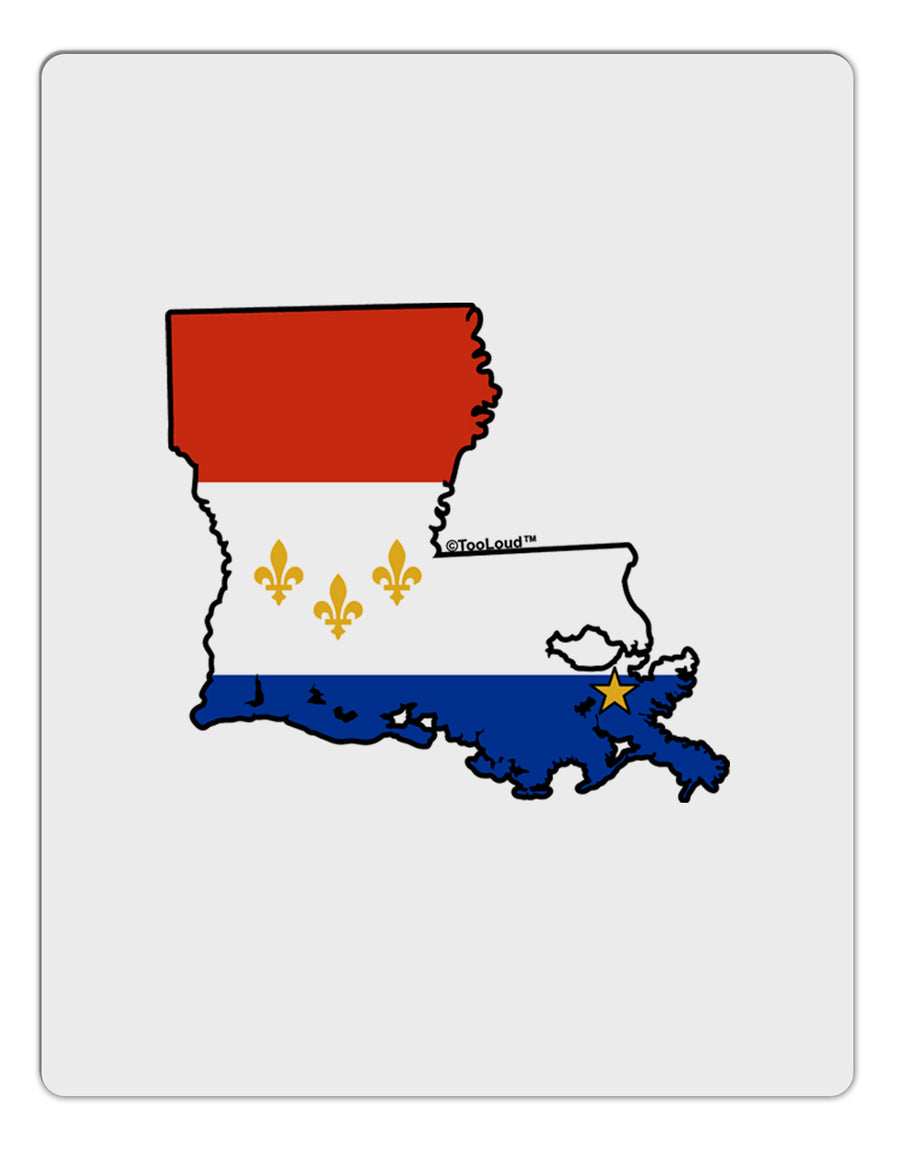 New Orleans Louisiana Flag Aluminum Dry Erase Board-Dry Erase Board-TooLoud-White-Davson Sales