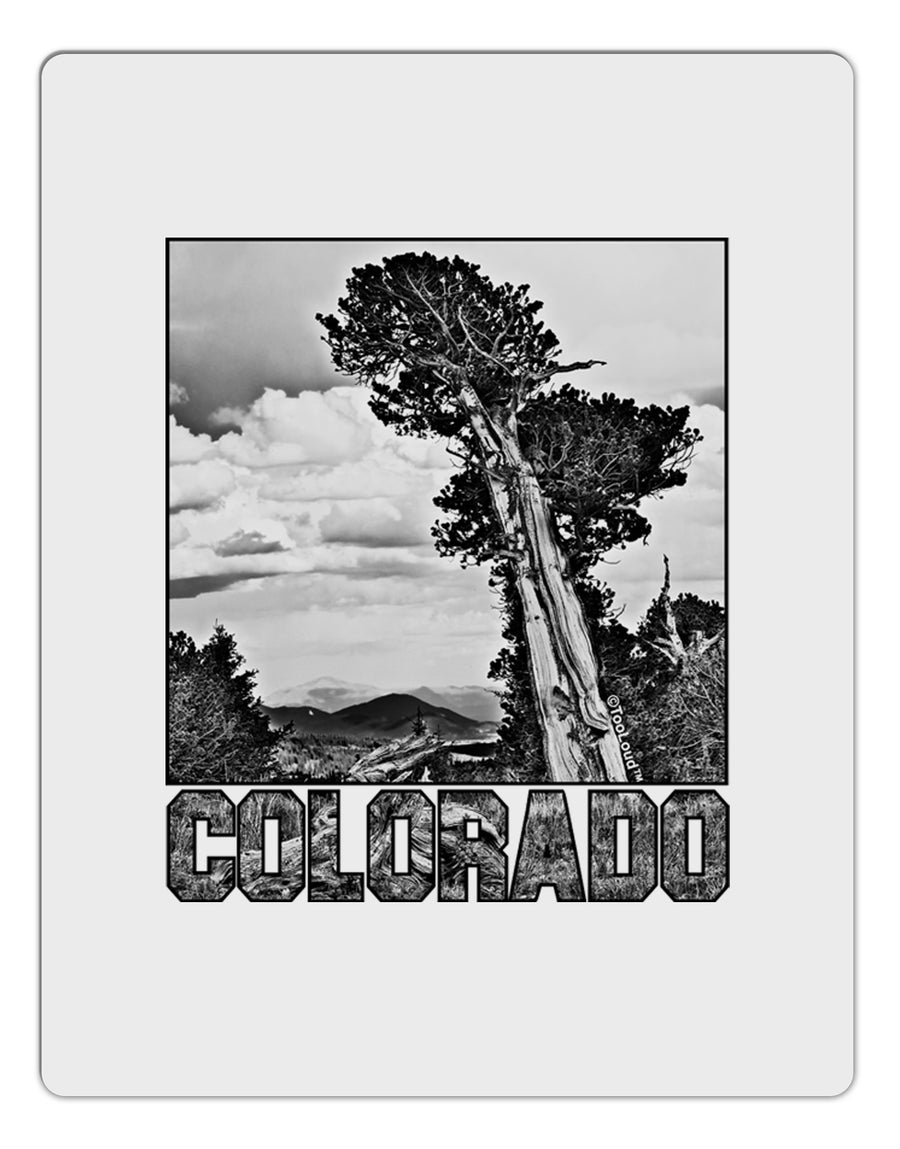 Colorado Landscape Text BW Aluminum Dry Erase Board-Dry Erase Board-TooLoud-White-Davson Sales