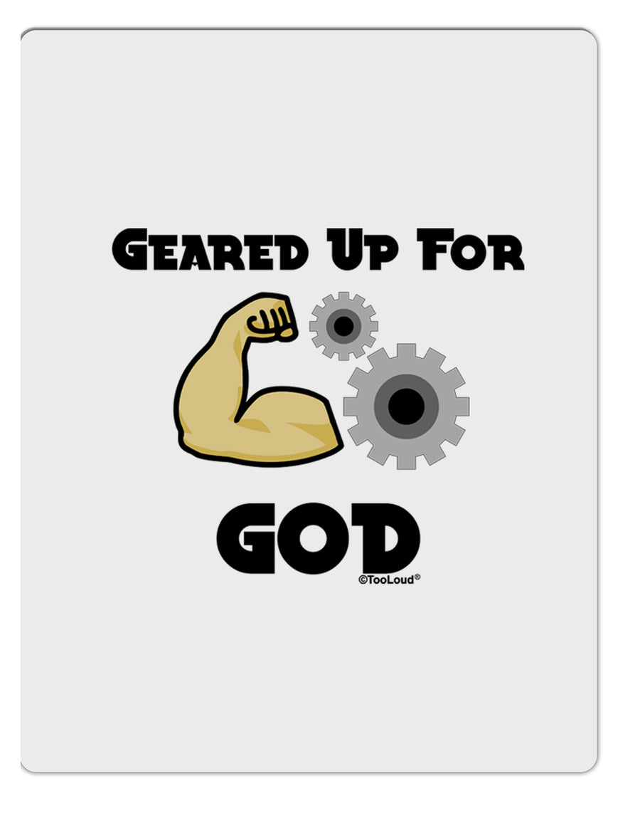 Geared Up For God Aluminum Dry Erase Board by TooLoud-TooLoud-White-Davson Sales