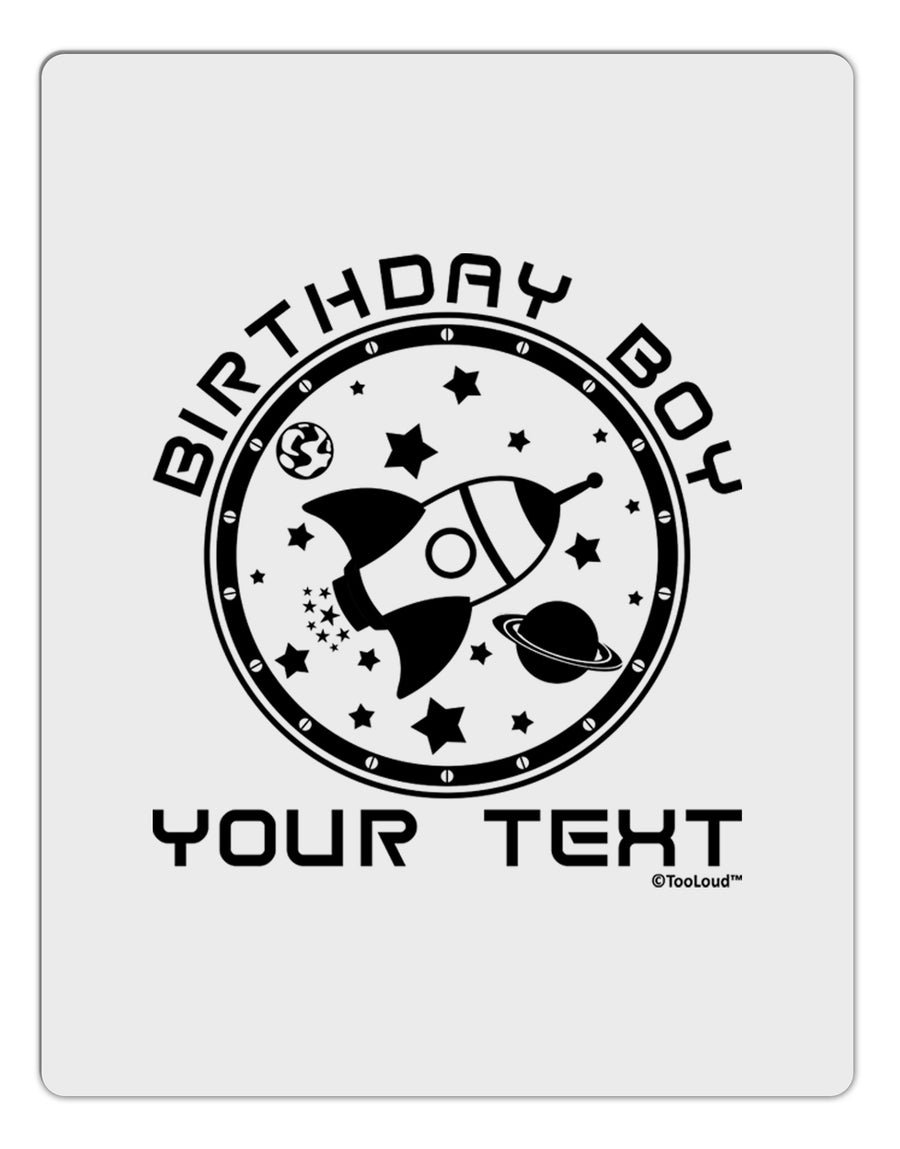 Personalized Birthday Boy Space with Customizable Name Aluminum Dry Erase Board-Dry Erase Board-TooLoud-White-Davson Sales