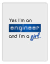 TooLoud Yes I am a Engineer Girl Aluminum Dry Erase Board-Dry Erase Board-TooLoud-White-Davson Sales