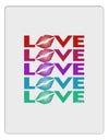 Colorful Love Kisses Aluminum Dry Erase Board