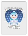 Personalized My First Christmas Snowbaby Blue Aluminum Dry Erase Board-Dry Erase Board-TooLoud-White-Davson Sales