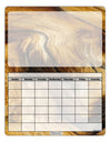 TooLoud Wood Texture AOP Blank Calendar Dry Erase Board All Over Print-Dry Erase Board-TooLoud-White-Davson Sales