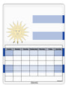 Uruguay Flag AOP Blank Calendar Dry Erase Board All Over Print-Dry Erase Board-TooLoud-Davson Sales