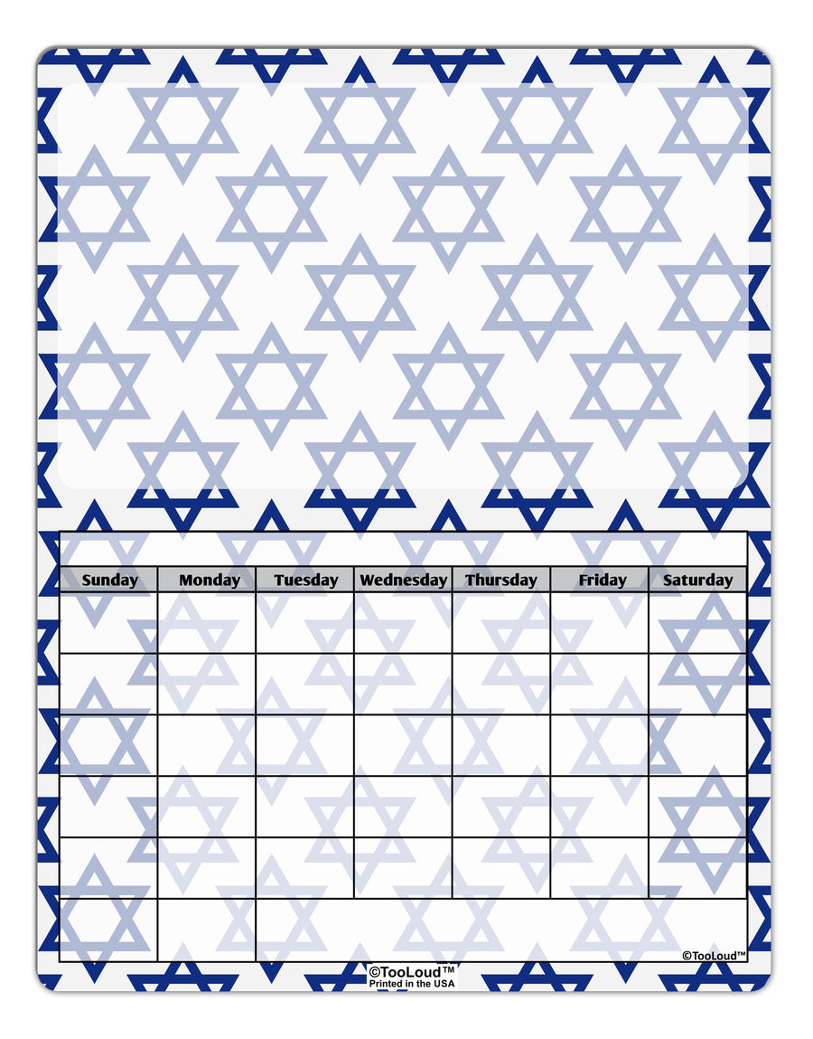 Stars of David Jewish Blank Calendar Dry Erase Board All Over Print by TooLoud-Dry Erase Board-TooLoud-White-Davson Sales