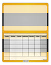 Bee Stripe Costume Blank Calendar Dry Erase Board All Over Print-Dry Erase Board-TooLoud-White-Davson Sales