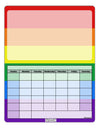 Rainbow Horizontal Gay Pride Flag Blank Calendar Dry Erase Board All Over Print by TooLoud-Dry Erase Board-TooLoud-White-Davson Sales