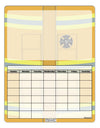 Firefighter Yellow AOP Blank Calendar Dry Erase Board All Over Print-Dry Erase Board-TooLoud-White-Davson Sales