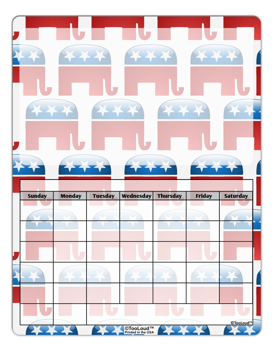 Republican Symbol All Over Blank Calendar Dry Erase Board All Over Print-Dry Erase Board-TooLoud-White-Davson Sales