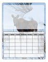 TooLoud Winter Scene All-Over-Print Blank Calendar Dry Erase Board All Over Print-Dry Erase Board-TooLoud-White-Davson Sales