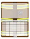 Firefighter Brown AOP Blank Calendar Dry Erase Board All Over Print-Dry Erase Board-TooLoud-White-Davson Sales