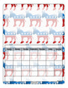 Democratic Symbol All Over Blank Calendar Dry Erase Board All Over Print-Dry Erase Board-TooLoud-White-Davson Sales
