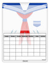 School Uniform Costume - White Blank Calendar Dry Erase Board All Over Print-Dry Erase Board-TooLoud-White-Davson Sales