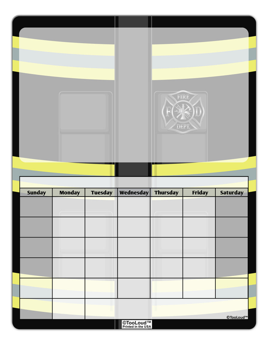 Firefighter Black AOP Blank Calendar Dry Erase Board All Over Print-Dry Erase Board-TooLoud-White-Davson Sales