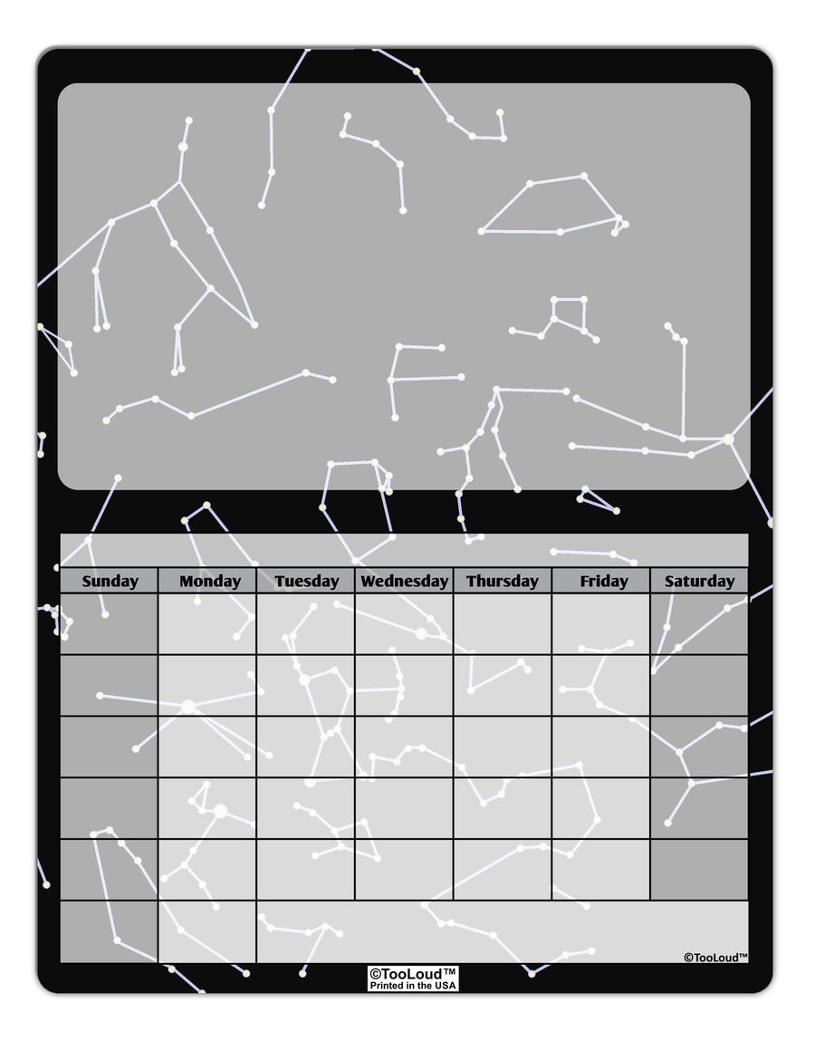 Constellations Black All Over Blank Calendar Dry Erase Board All Over Print-Dry Erase Board-TooLoud-White-Davson Sales