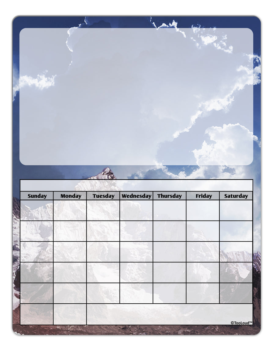 Mountain All Over Print Blank Calendar Dry Erase Board All Over Print by TooLoud-Dry Erase Board-TooLoud-White-Davson Sales