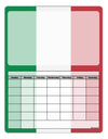 Italian Flag All Over Blank Calendar Dry Erase Board All Over Print-Dry Erase Board-TooLoud-White-Davson Sales