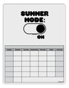 Summer Mode On Blank Calendar Dry Erase Board by TooLoud-Dry Erase Board-TooLoud-White-Davson Sales