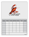 Cancer Color Illustration Blank Calendar Dry Erase Board-Dry Erase Board-TooLoud-White-Davson Sales